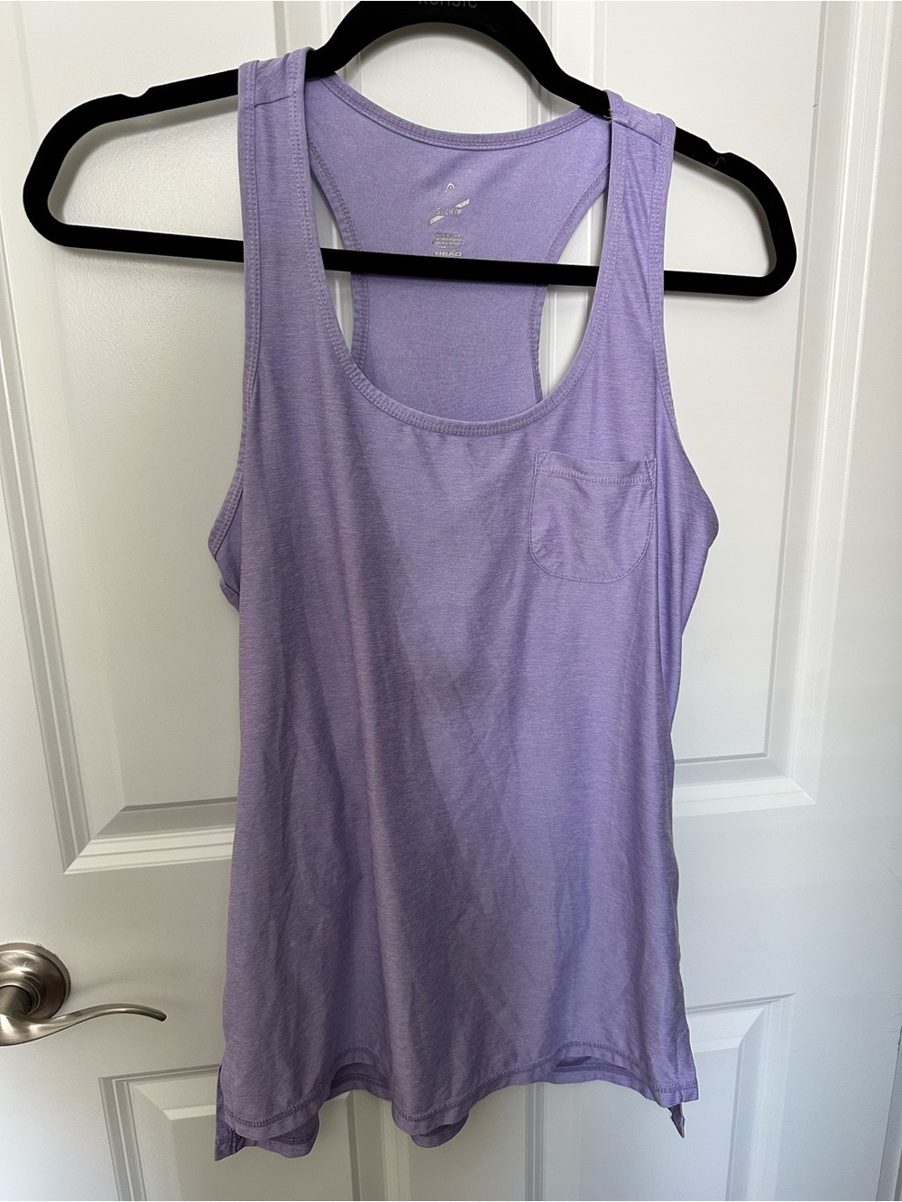 Women's Head Lavender Racerback Tank Top with Floral leggings Size Small